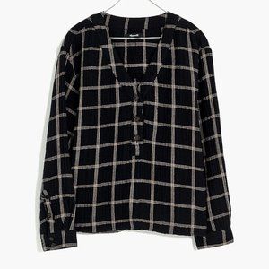 BRAND NEW | Madewell | Lightspun Evert Top in Windowpane